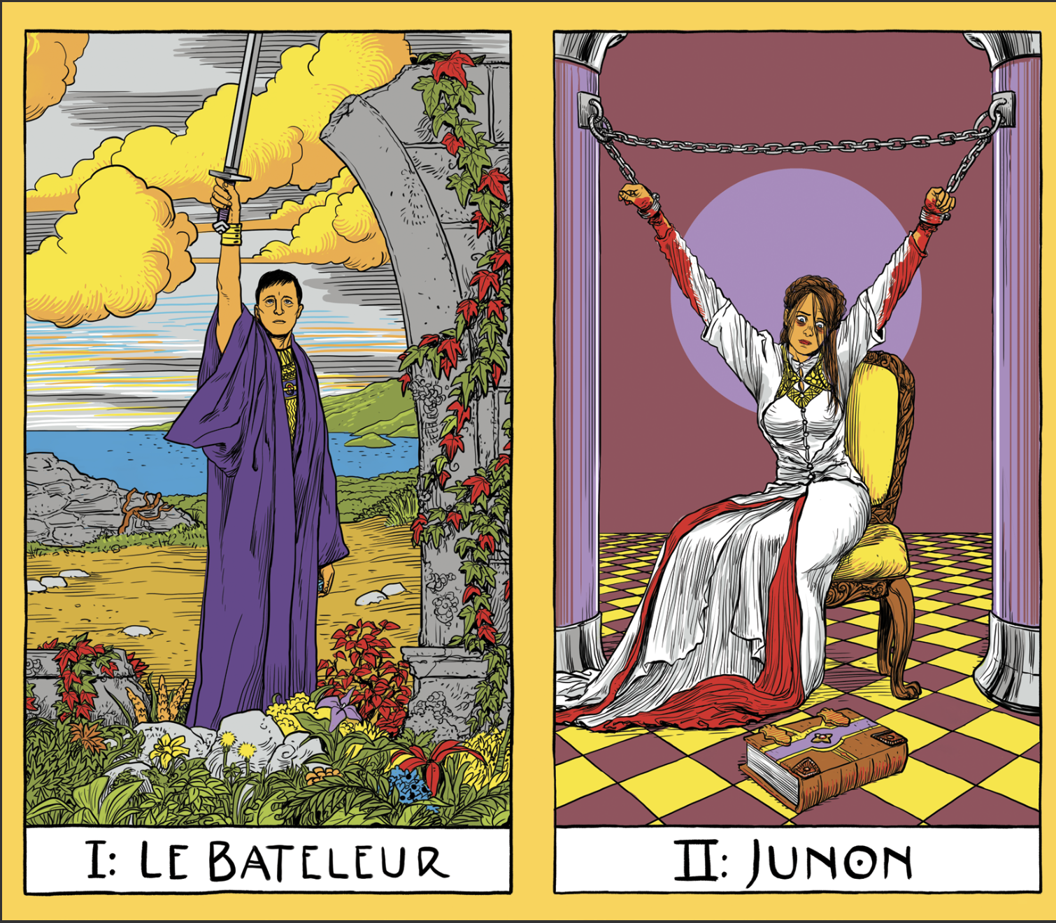 Le Bateleur and Junon cards