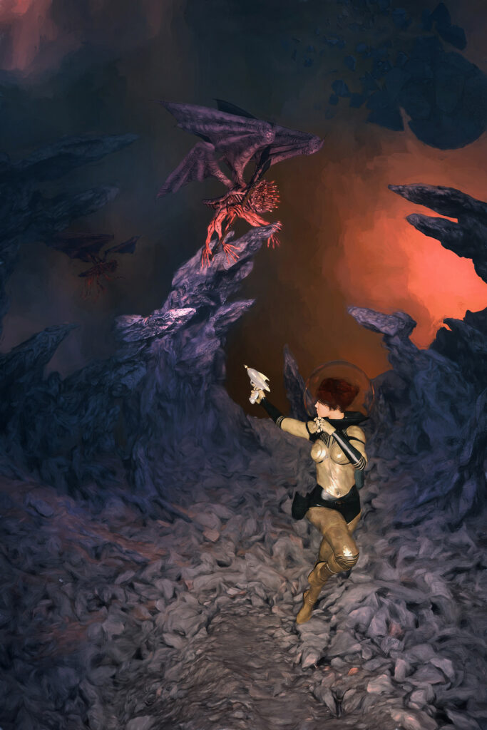 Mi-Go in Spaaace by Joel Bisaillon